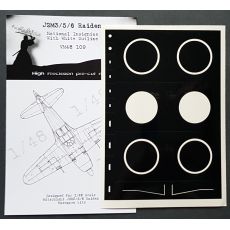 J2M Raiden National Insignias with white outline