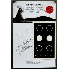 Ki-44 Shoki National Insignias w/white outline