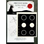 J2M Raiden National Insignias w/ white outline