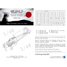 A6M3 Reisen model 32 Control Surfaces