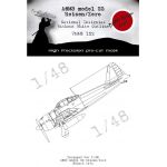 A6M3 Reisen model 22 National Insignias without white outline