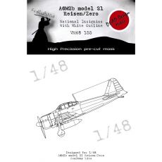 A6M2b Zero National Insignias w white outline