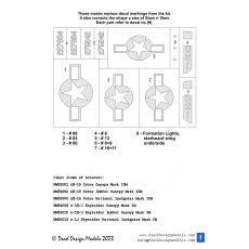 P-47D Thunderbolt Nat. Insignias